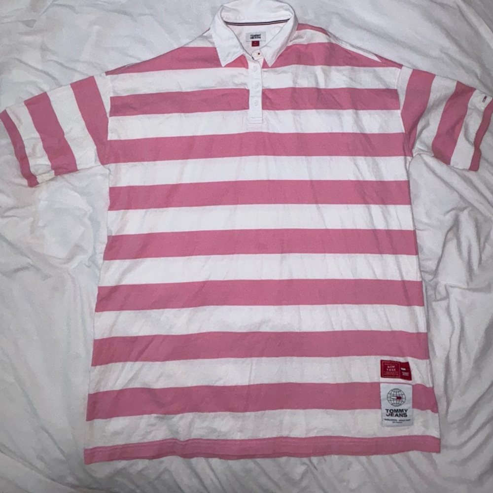 Tommy jeans Tommy Hilfiger VTG Y2K oversized streetwear men’s Sz.M S/S shirt